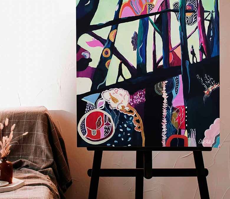 Canopée – Peinture forêt en Normandie